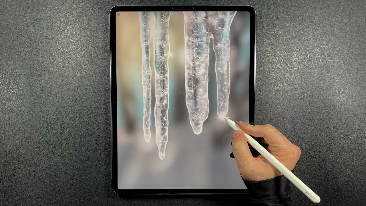 How to draw icicles 🥶- Procreate for iPad