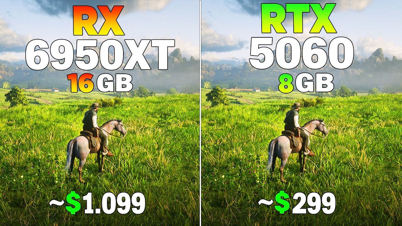 RX 6950 XT vs RTX 5060 - Test in 8 Games