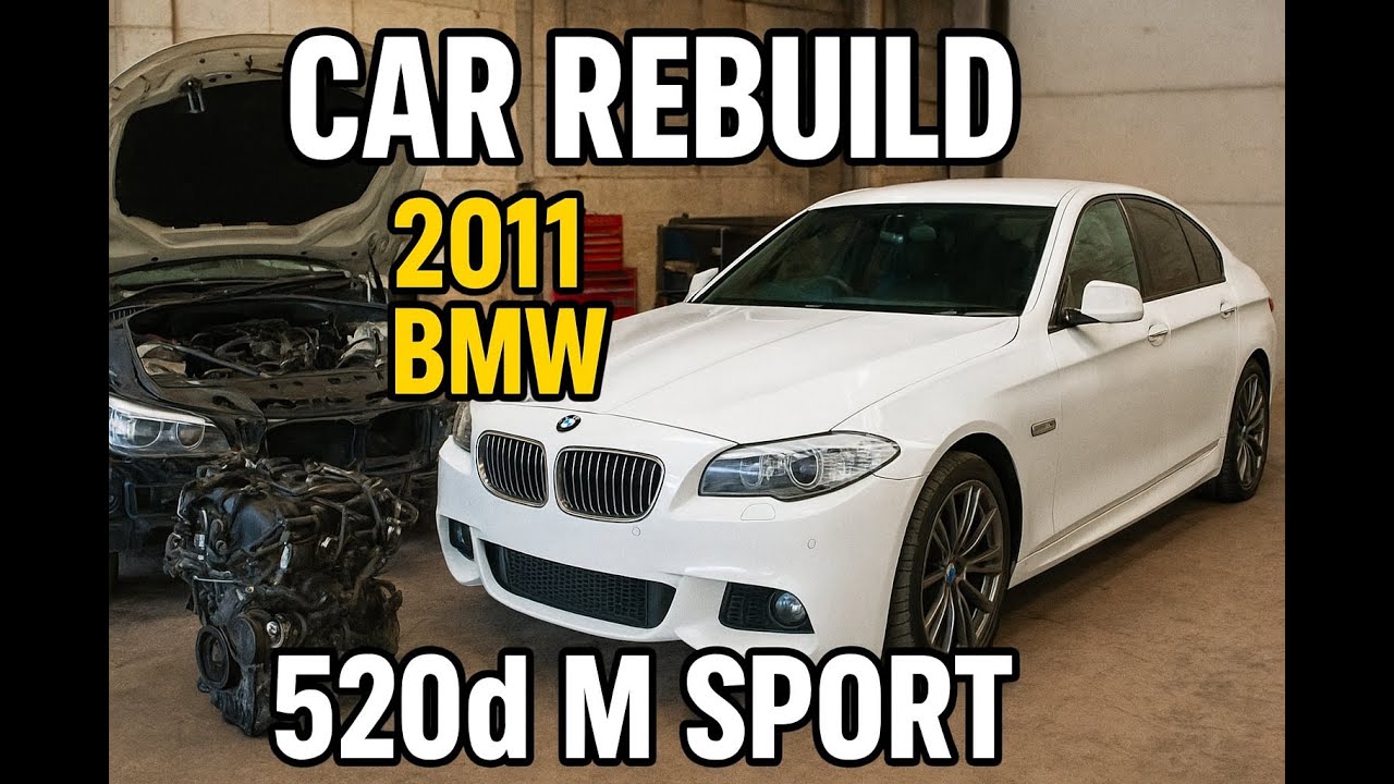 BMW 520D M Sport Rebuild: Old Engine OUT, New Engine IN! | Full Transformation
