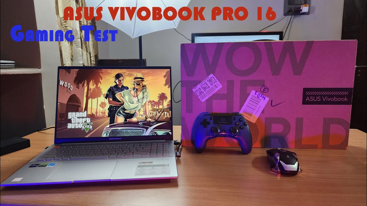 Gaming Test on Asus Vivobook Pro 16 | GTA 5 & Battery Drain Test | 11th Gen I9 processor |