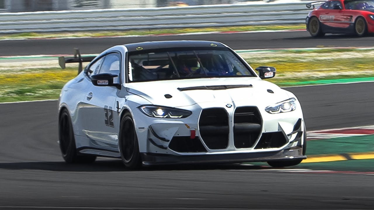 BMW M4 G82 GT4 Testing at Misano World Circuit: Start Up, Accelerations & Downshifts!