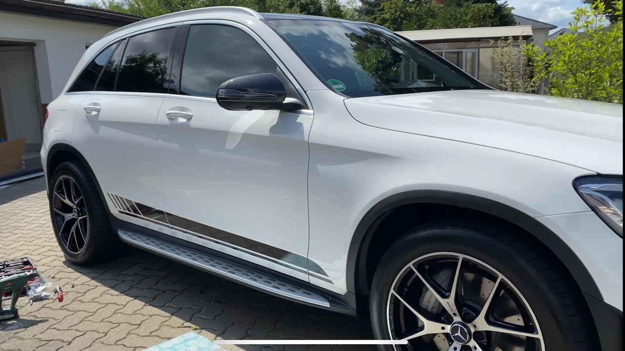 Auto Body Tuning / Trittbretter selbst aufbauen Mercedes GLC/GLE. Tự lắp bệ leo cửa xe cho Mercedes.