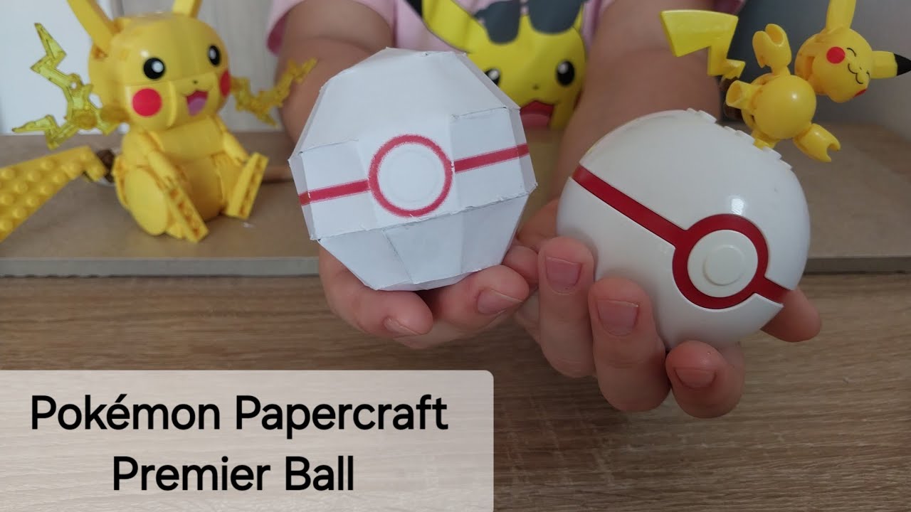 #Pok&eacute;mon Premier Ball #pokeball #Papercraft Бумажная поделка покемон Премьер