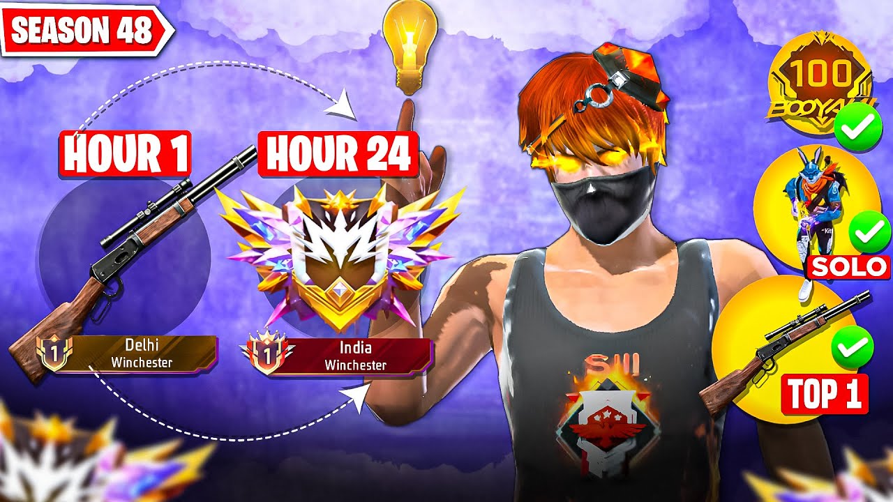 Grandmaster in Solo Rank With Winchester Is Really Possible in Just 24 Hours ?? 🤔