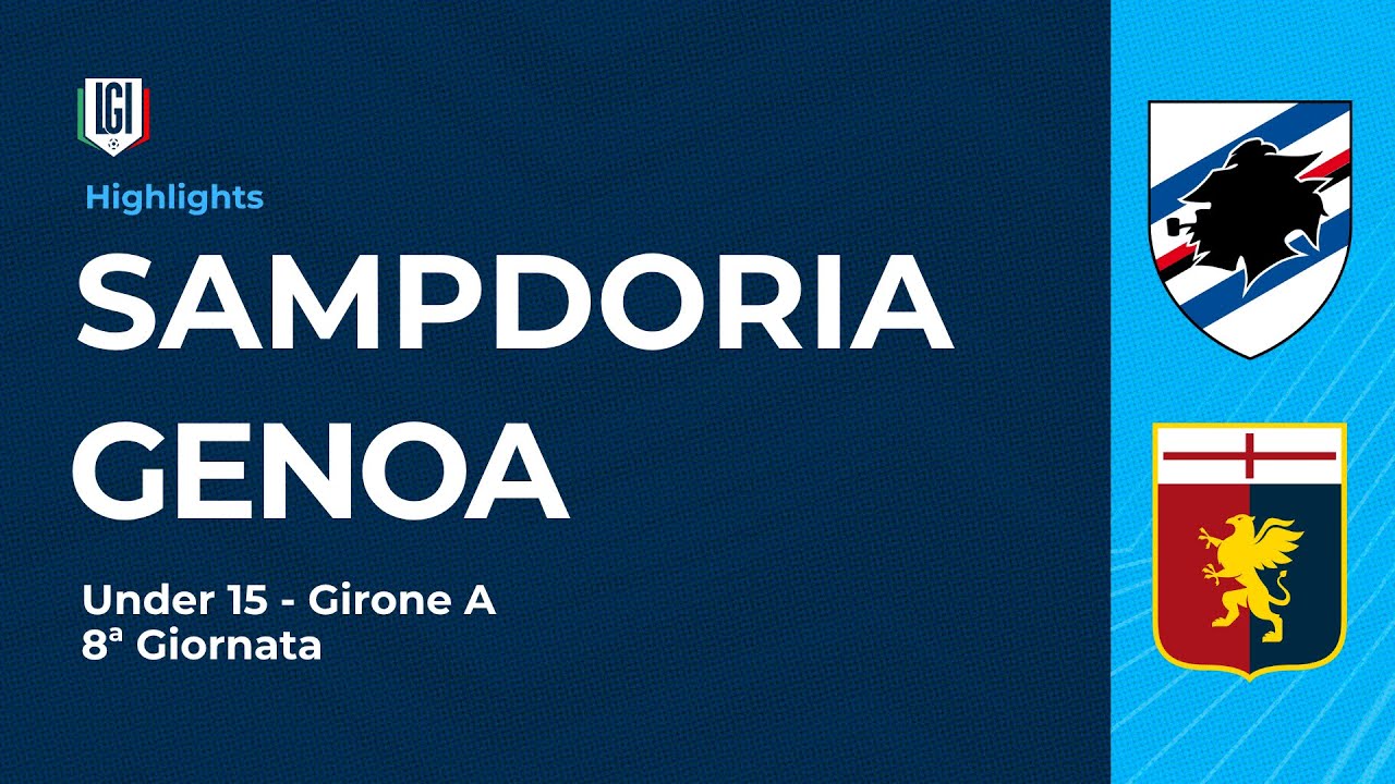 Highlights Sampdoria-Genoa | 8ª giornata Campionato Under 15 | stagione 2025-26