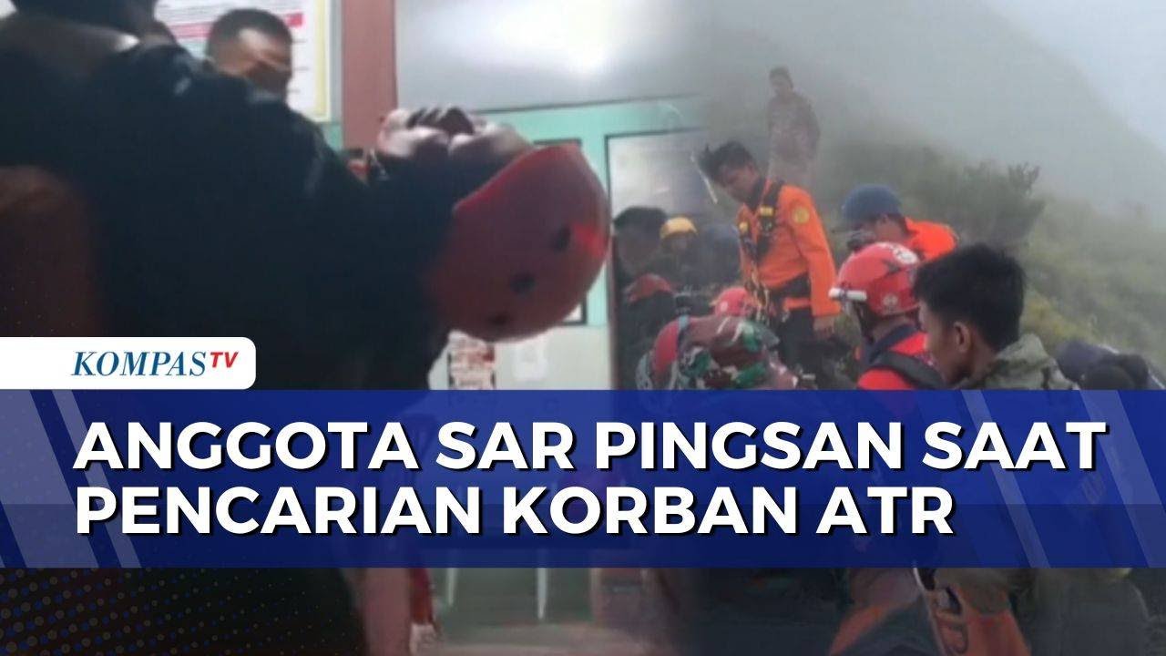 Kelelahan, Anggota SAR Pingsan saat Cari Korban Pesawat ATR 42-500 di Bulusaraung | BERUT