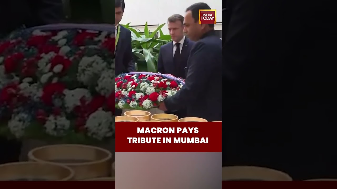 Macron Pays Tribute To 2008 Attack Victims | Mumbai Memorial Ceremony