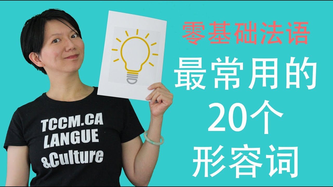 [法语零基础] 32 词汇最常用的20个形容词