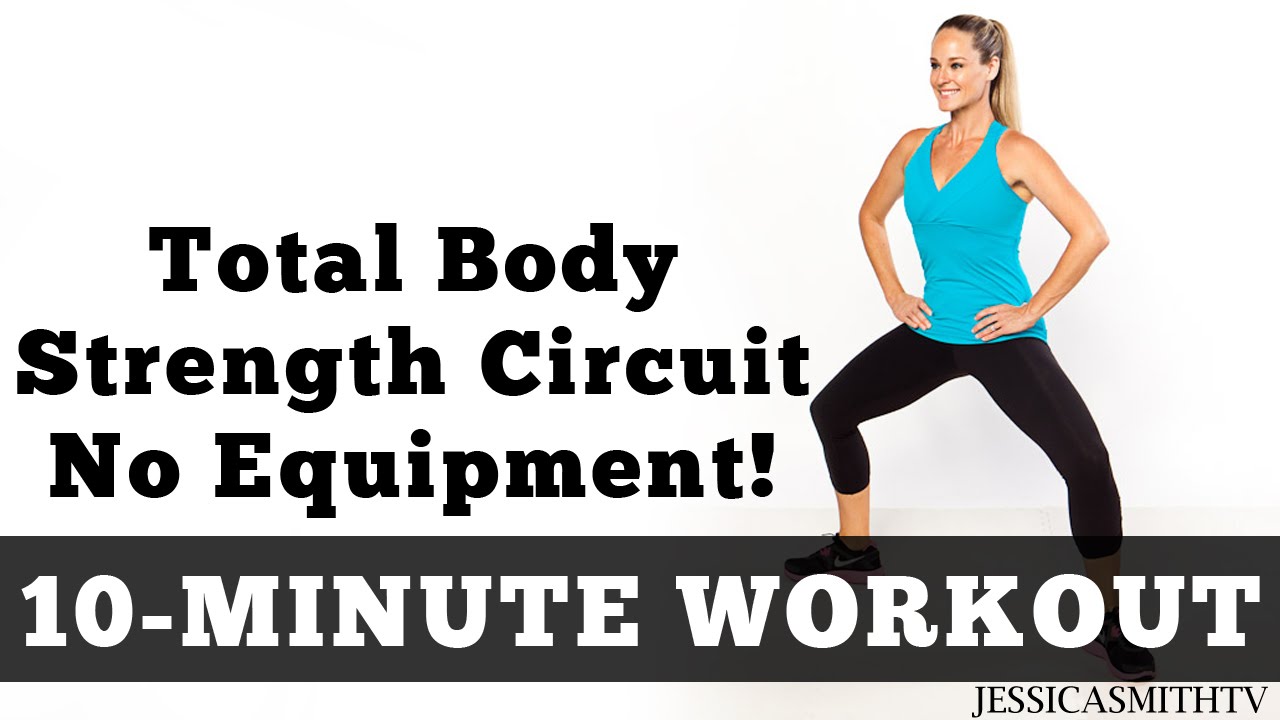 10 Minute Total Body Strength No Equipment Workout