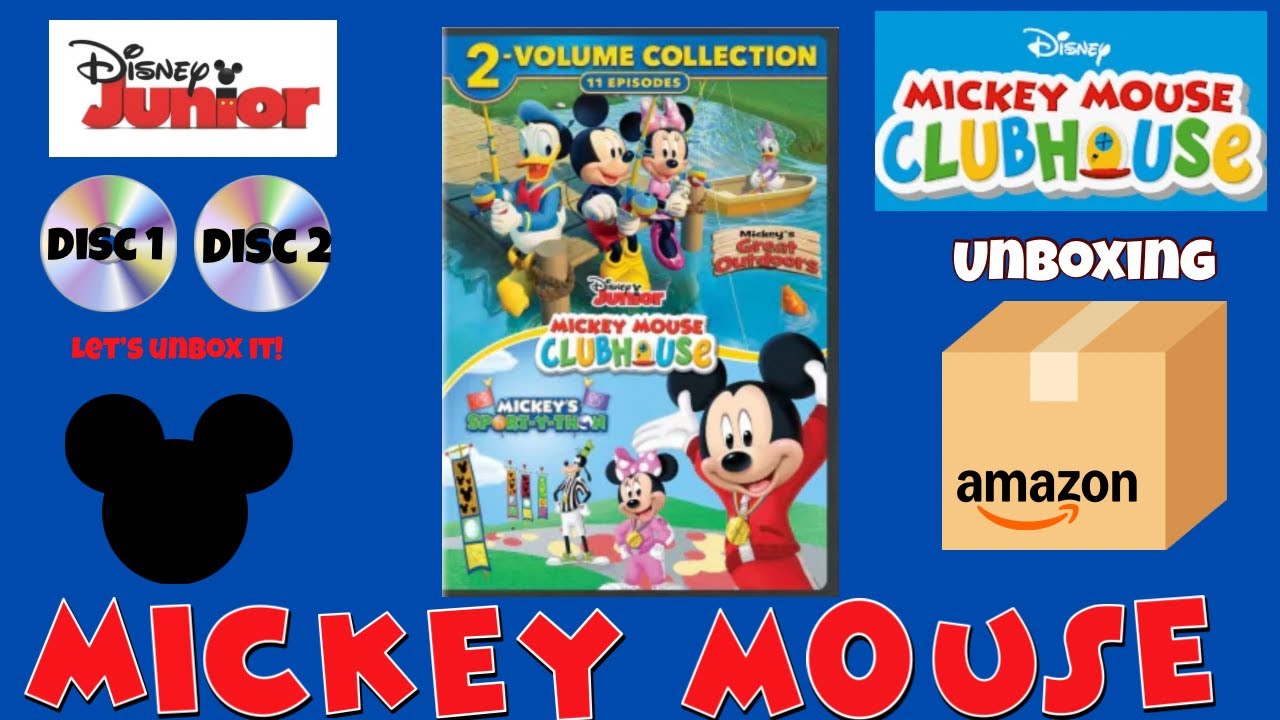 Disney Junior Mickey Mouse Clubhouse 📀 2 Volume Collection 📀 DVD UNBOXING