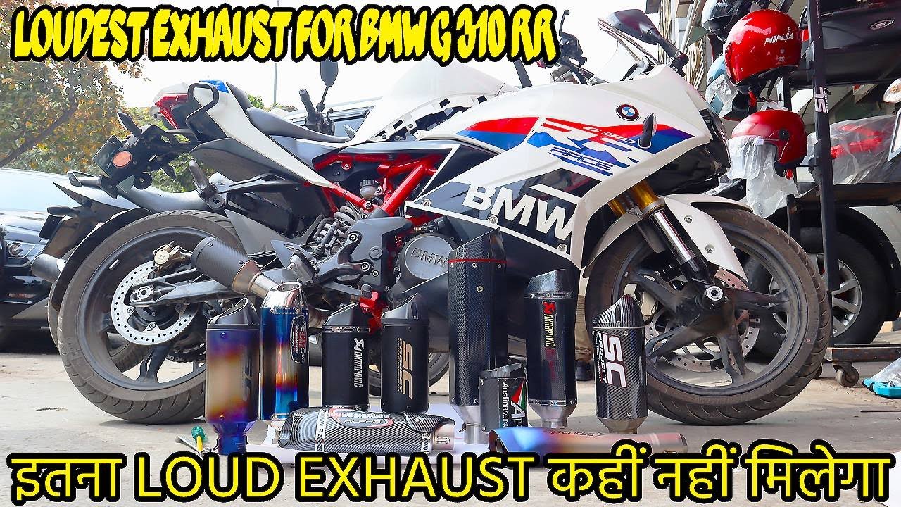 इतना LOUD EXHAUST कहीं नहीं मिलेगा | Loudest Exhaust for BMW G310 RR | Best Exhaust for Superbikes