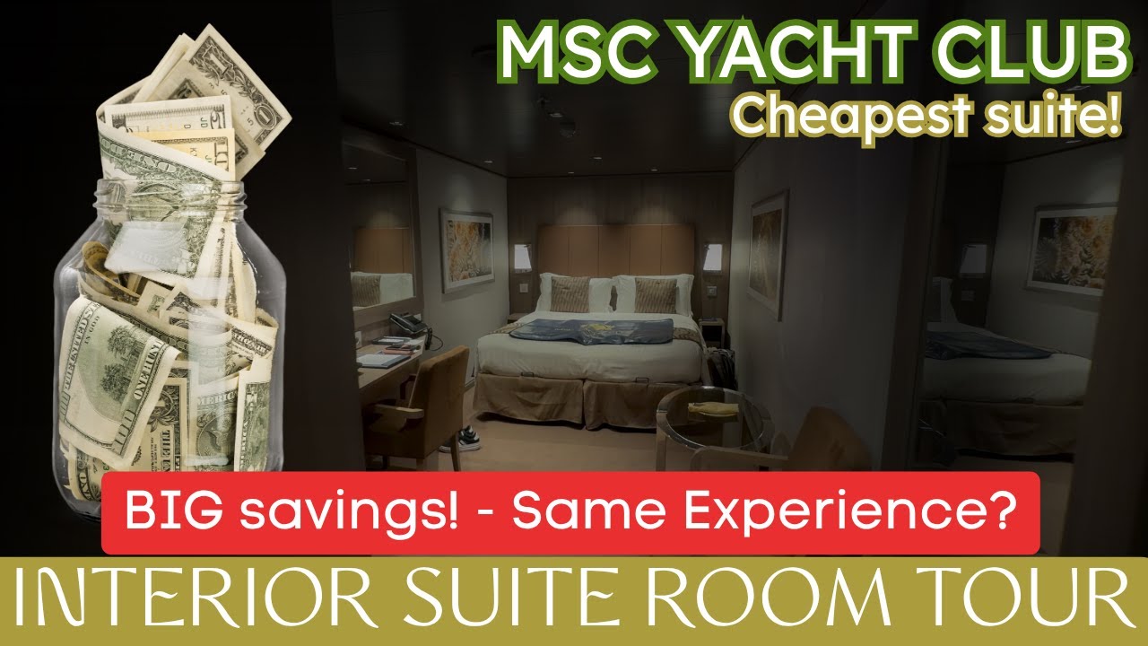 Самый дешевый тур по внутренним каютам яхт-клуба MSC (внутренняя каюта MSC Seaview) | Стоит ли он...