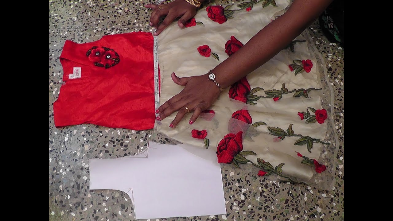 HOW TO TAKE MEASUREMENT FOR KIDS FROCK FROM OUR OLD FROCK DRAFTING AND CUTTING IN SIMPLE METHOD