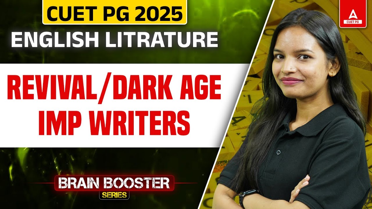 Revival: Dark Age Important Writers| CUET PG English Literature 2025