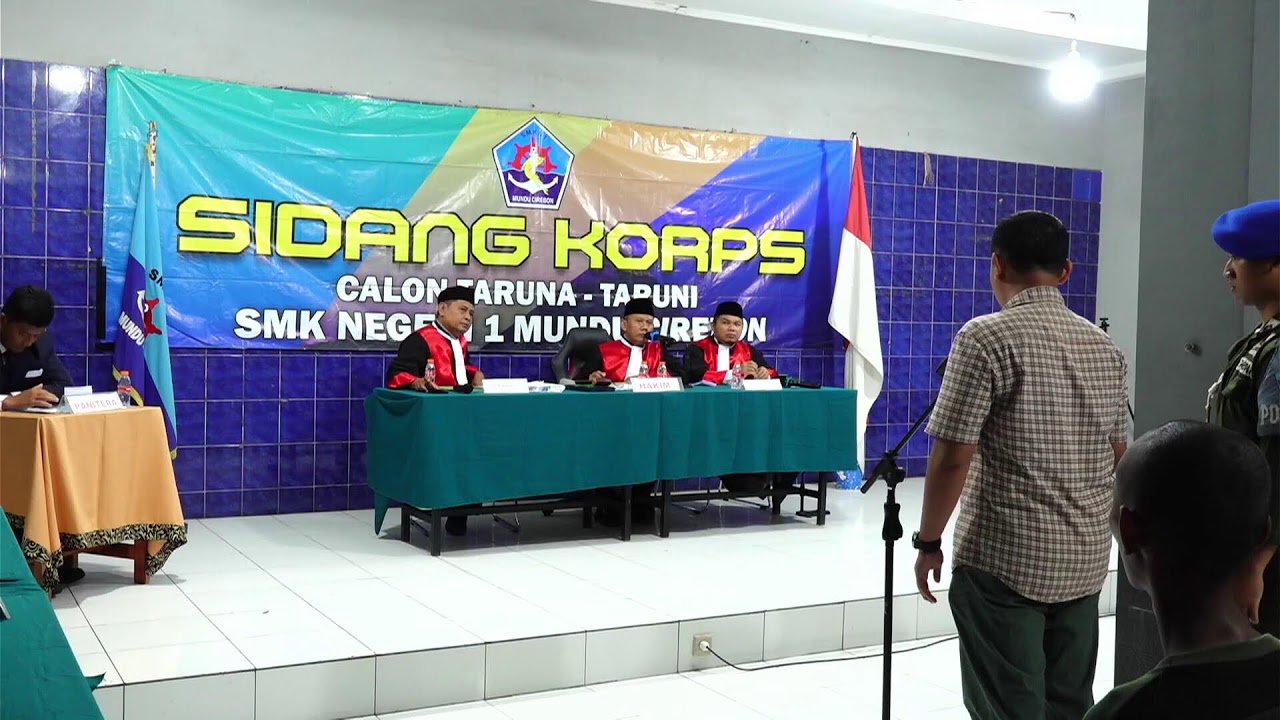 Sidang Korps Calon Taruna/i SMKN 1 Mundu Cirebon Angkatan 61 Tahun 2025