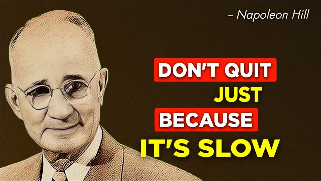 Don’t Give Up On Yourself Because You’re Moving Slow | Napoleon Hill