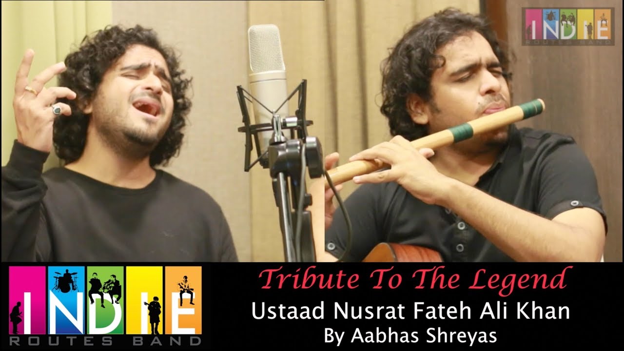 Sajna Re Tere Bina | Tribute To The Legends | Nusrat Fateh Ali Khan | Aabhas Shreyas | Indie Routes