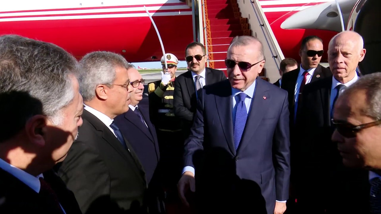 استقبال رئيس الجمهورية للرئيس التركي رجب طيب أردوغان‎