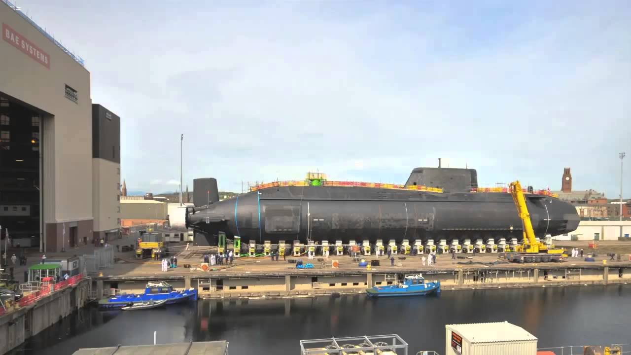 HMS Artful Enters the Water for the First Time [HD]