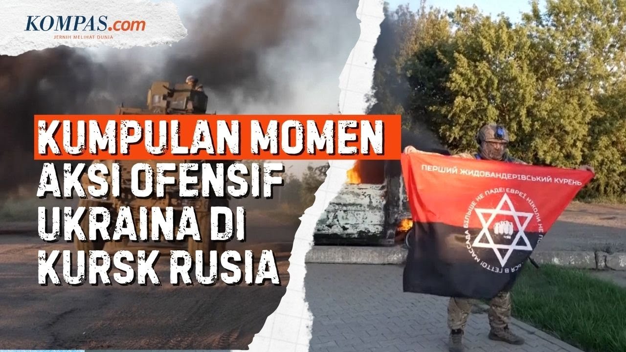 Situasi Kursk, Ukraina Turunkan Bendera Rusia