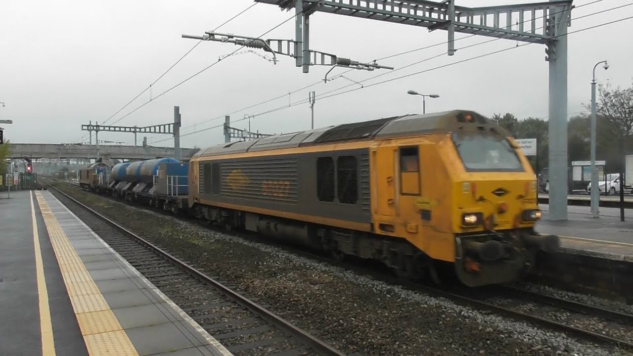 Newport & Severn tunnel junction freight trains ecs move & TFW 67s 15th October 2024