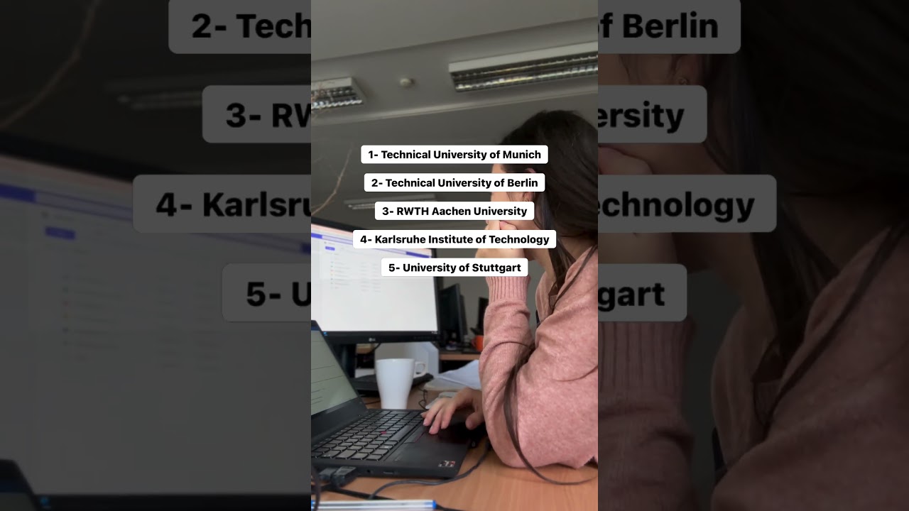 Top 5 Universities in Germany 🚀🔧 #phdjourney #students #graduatestudent #study #phdstudent #phdlife