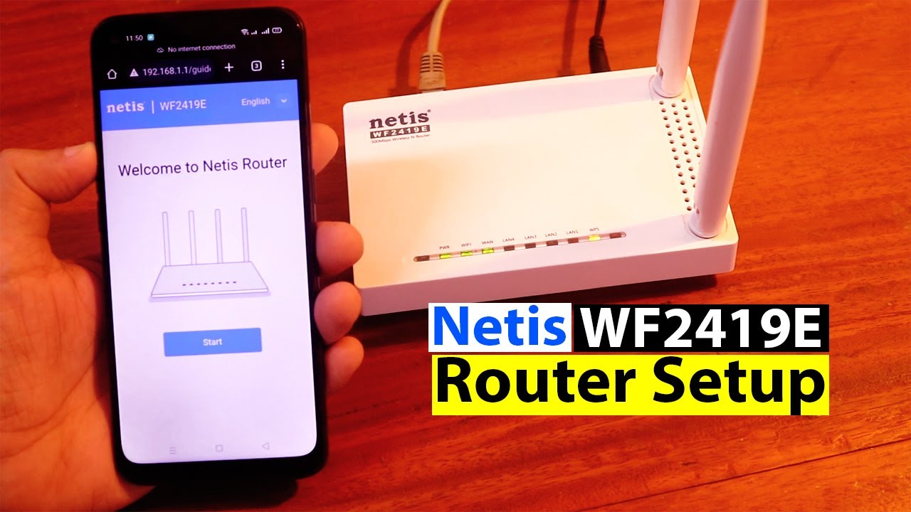 Netis WF2419E, Netis WF2419E Router Setup with phone, Netis wf2419e router password change