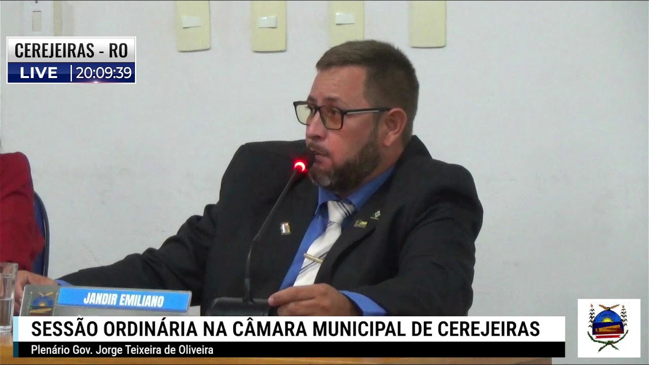 3ª Sessão Ordinária na Câmara municipal de Cerejeiras 02/03/2026.