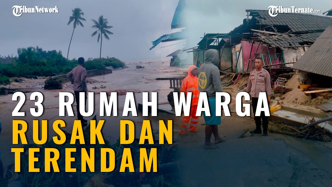 Puluhan Rumah di Desa Waisakai Kepulauan Sula Hancur Akibat Banjir