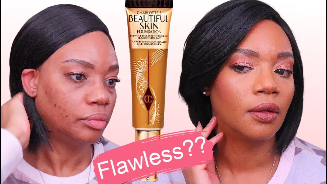 NEW Charlotte Tilbury Beautiful Skin Foundation tested on Acne Prone, 40 plus skin...