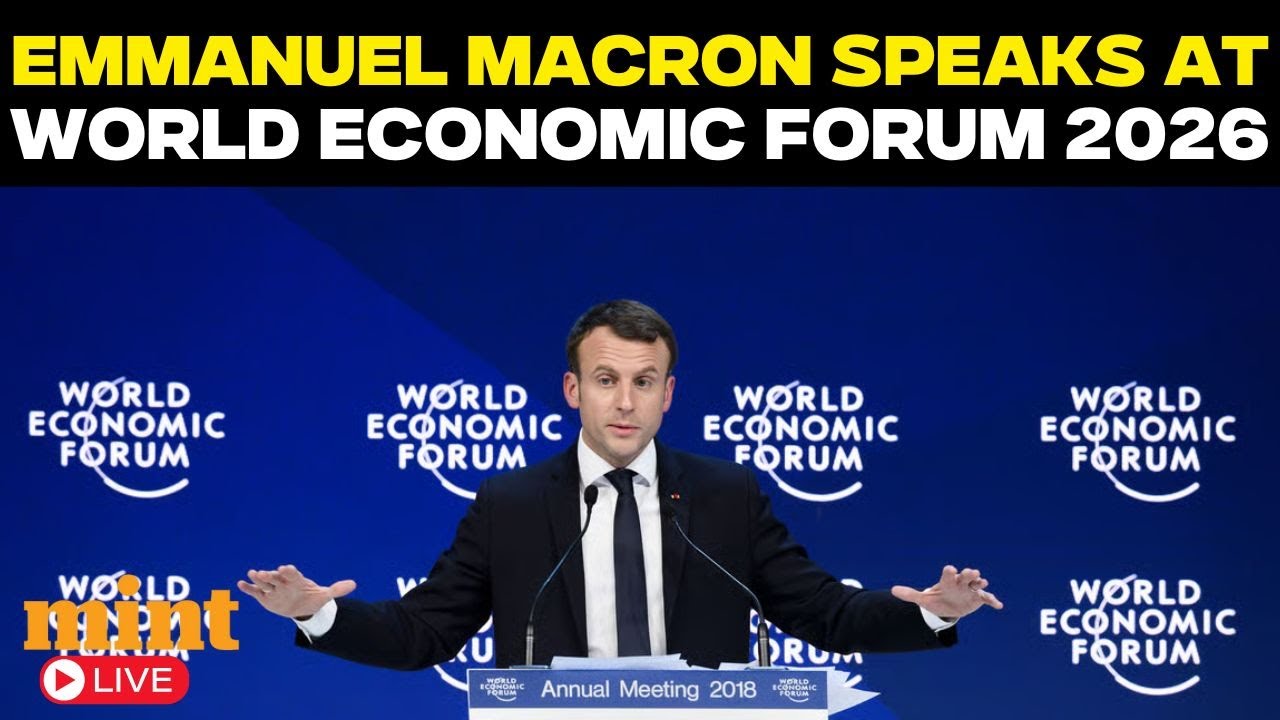 Davos 2026 Day 2 Live | French President Emmanuel Macron’s Special Address | WEF 2026 | Greenland