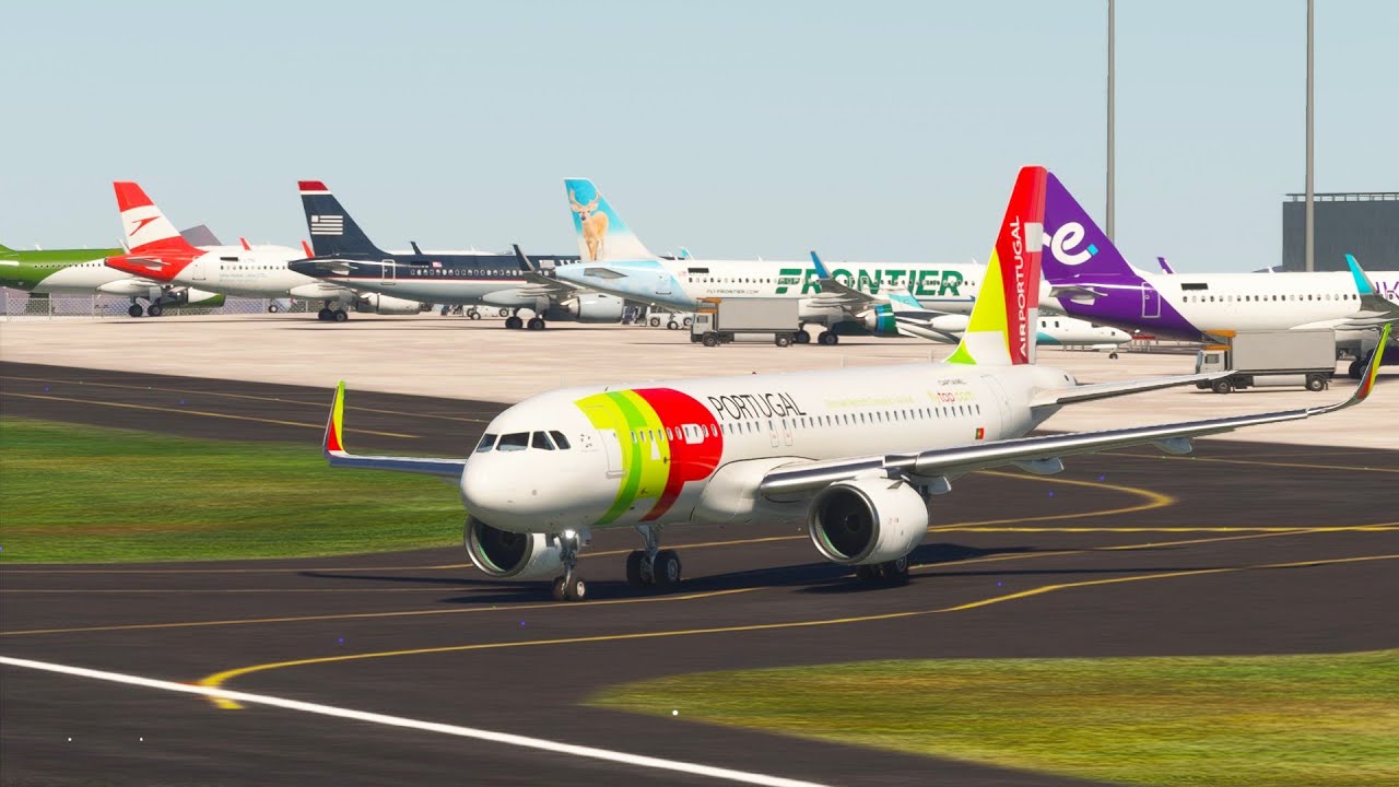 TAP Portugal A320 Go Arround Through Crosswinds at Madeira Intl Airport #airplanes #aviation