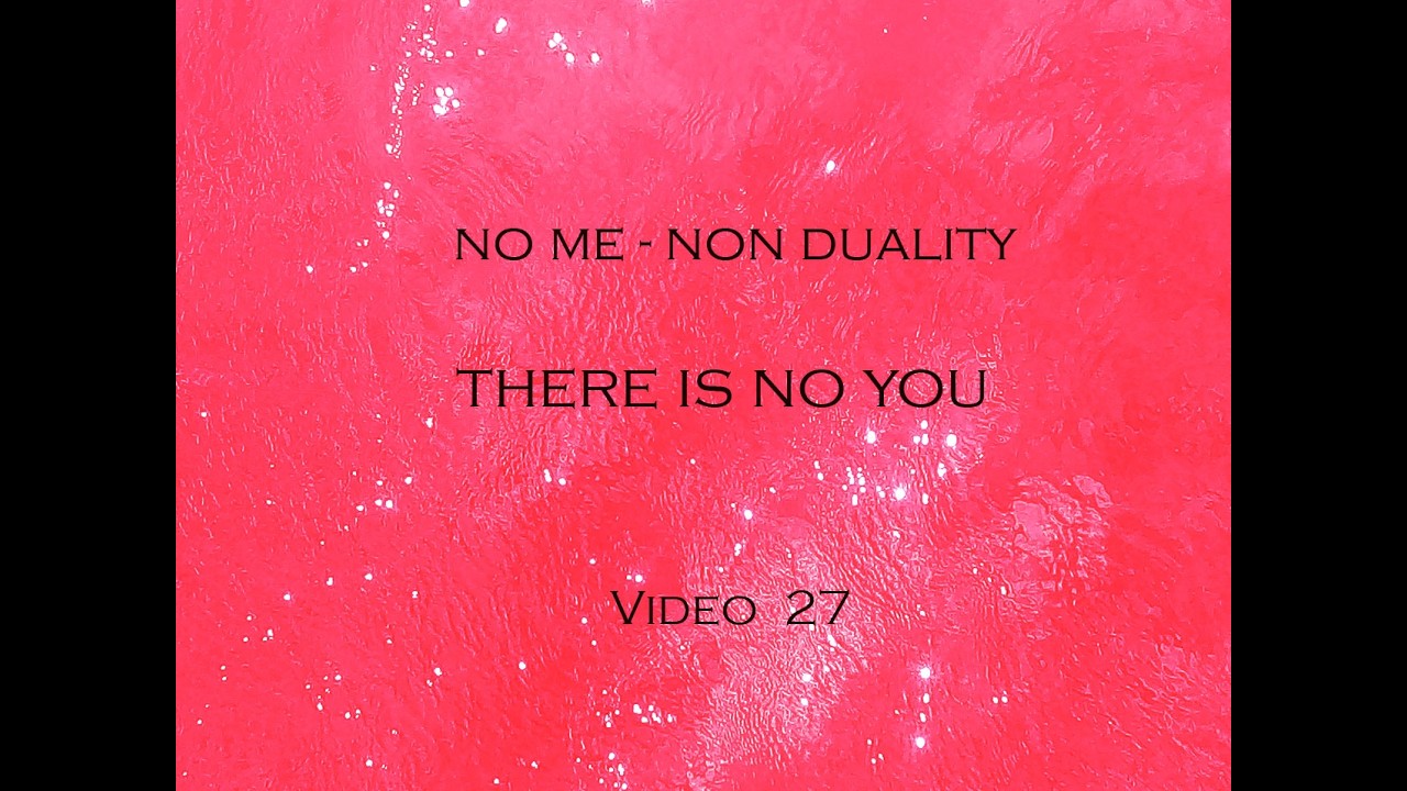 There is no you (v.27, no me-non duality) #nonduality #awakeningtonothingness #nottwo