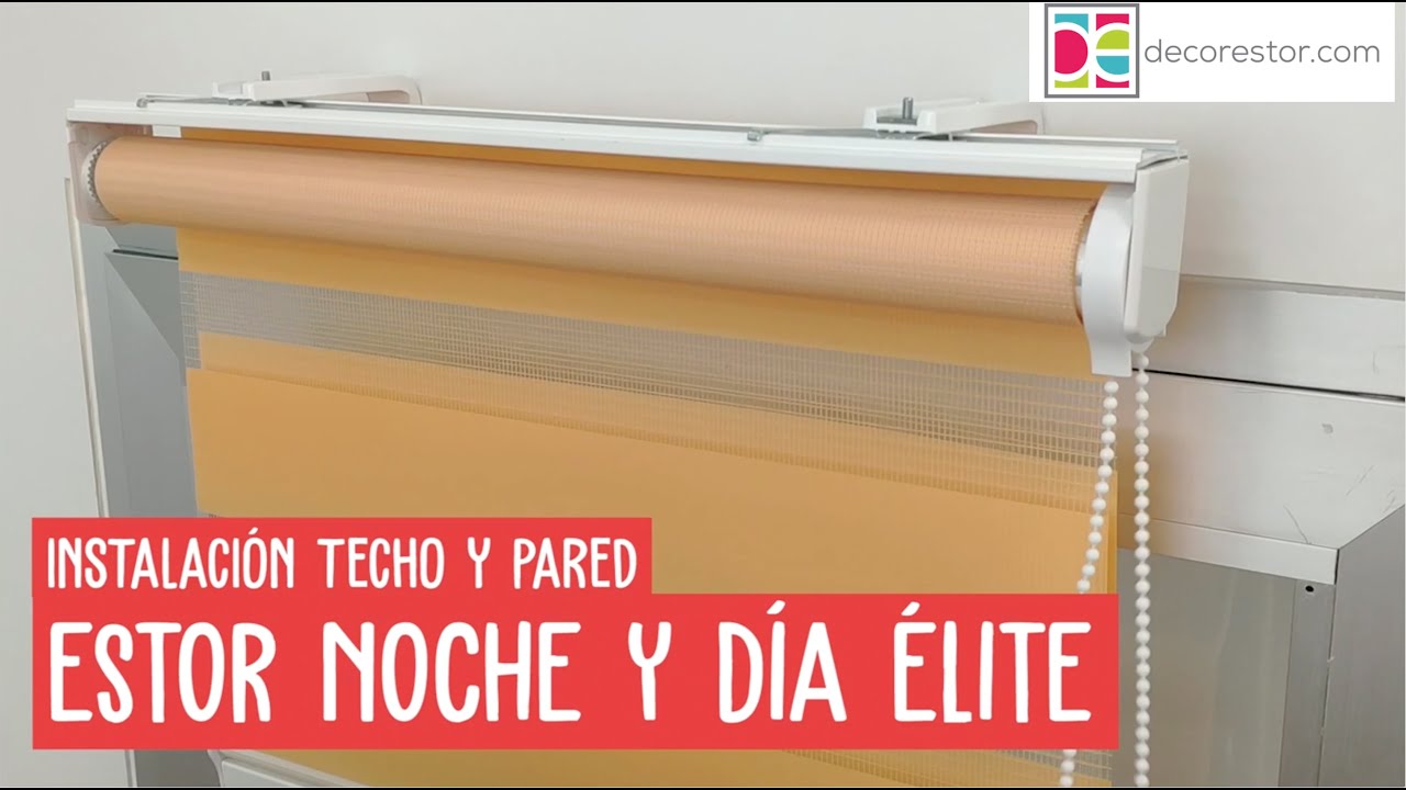 Instalación estor noche y día Élite a pared o techo