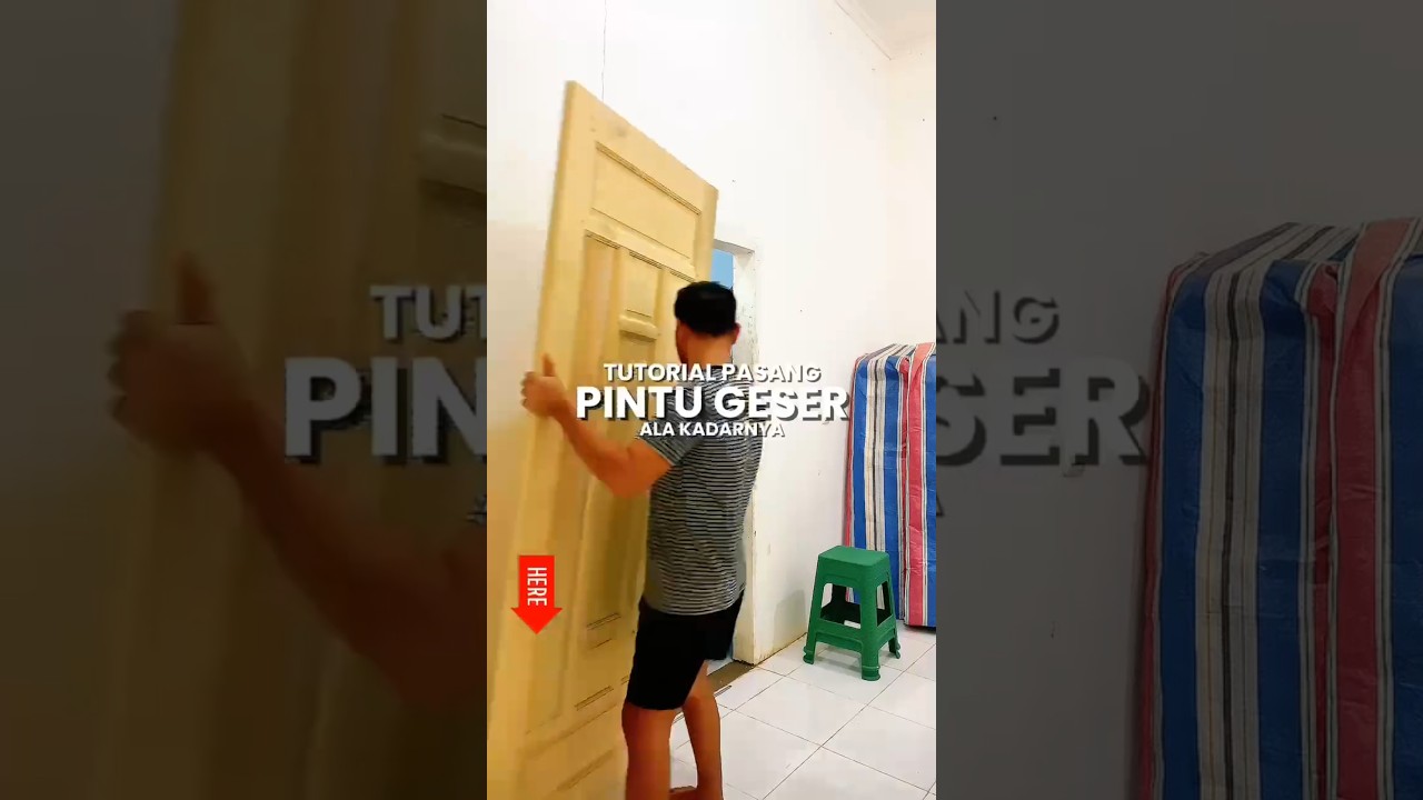 Cara Pasang Pintu geser❗ Pemula juga bisa❗#pintugeser #slidingdoor