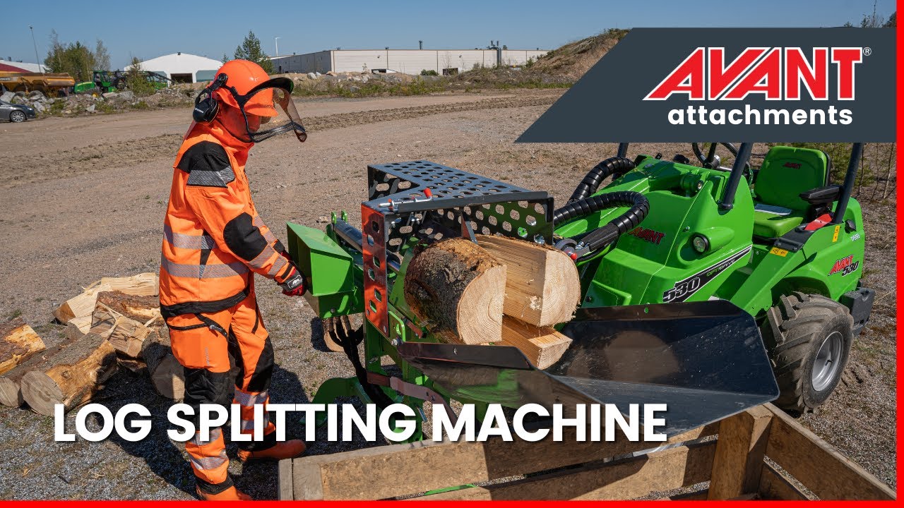 Avant - Avant attachments: Log splitting machine