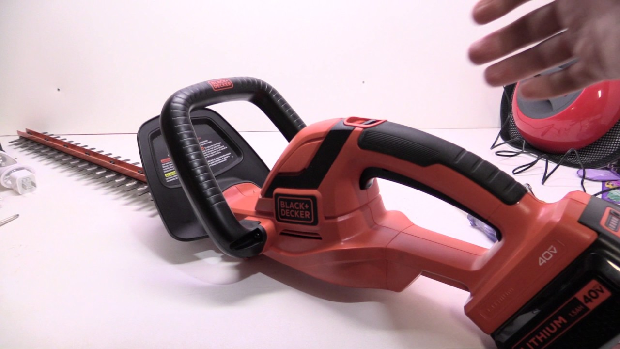 Whats inside the Black & Decker 40V hedge trimmer