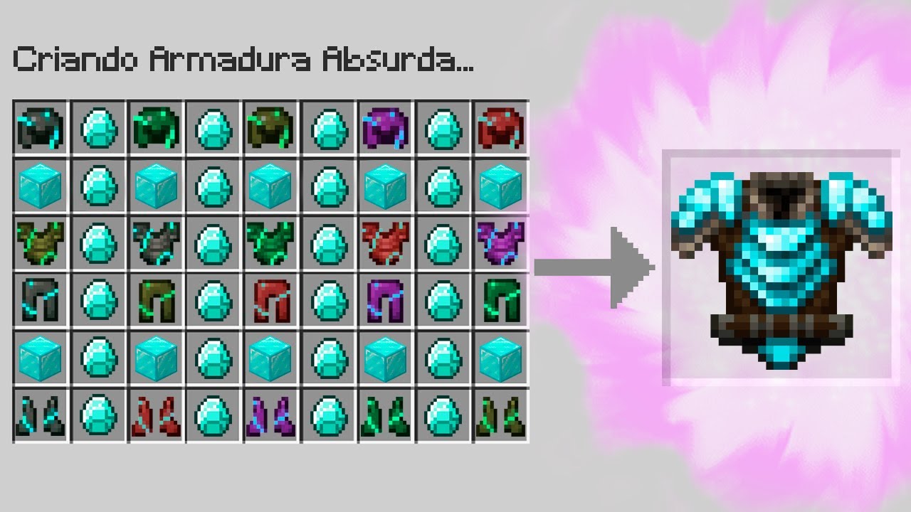 eu CRIEI a ARMADURA mais QUEBRADA do minecraft