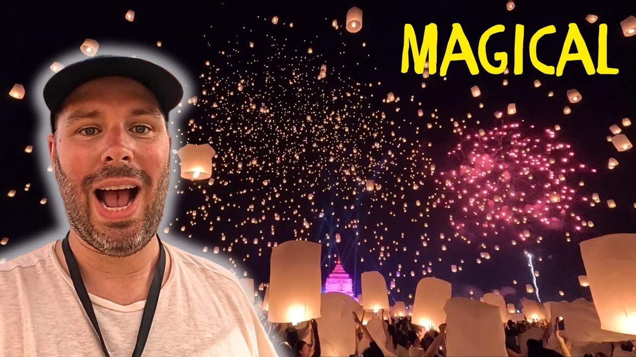 Experiencing the Magic of Yi Peng Lantern Festival in Chiang Mai, Thailand! 🇹🇭