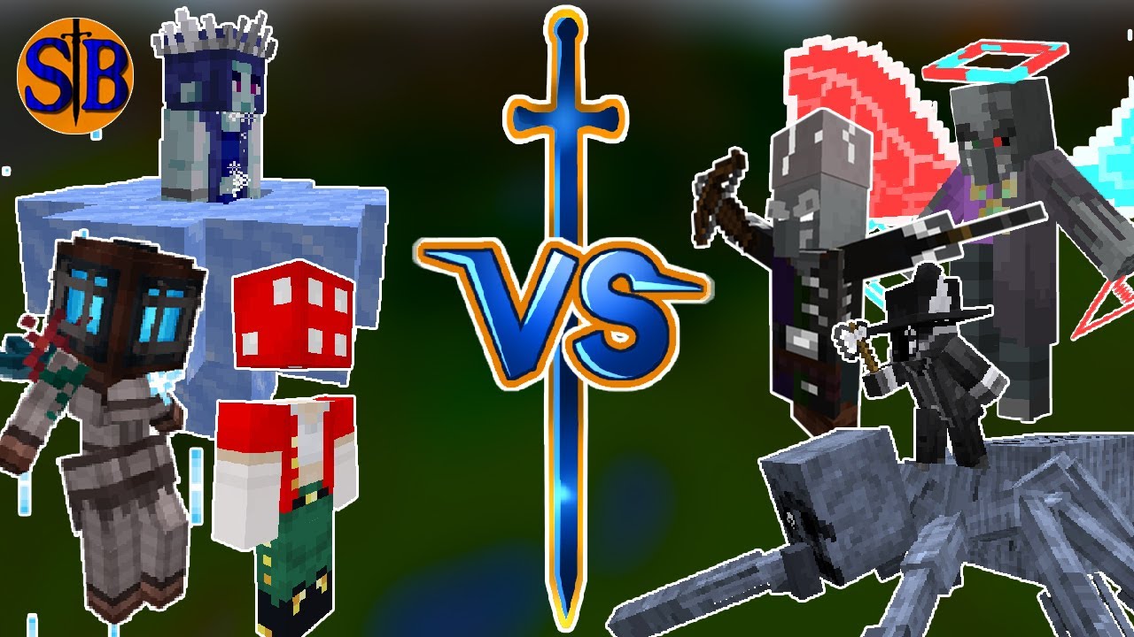 Mystic Misses vs Trickster Trio REMATCH | Minecraft Mob Battle