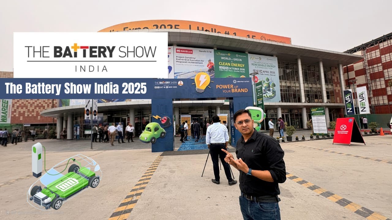 Inside The Battery Show India 2025 🔋 | Full Tour of India&rsquo;s Biggest EV Battery & Tech Expo (Noida)