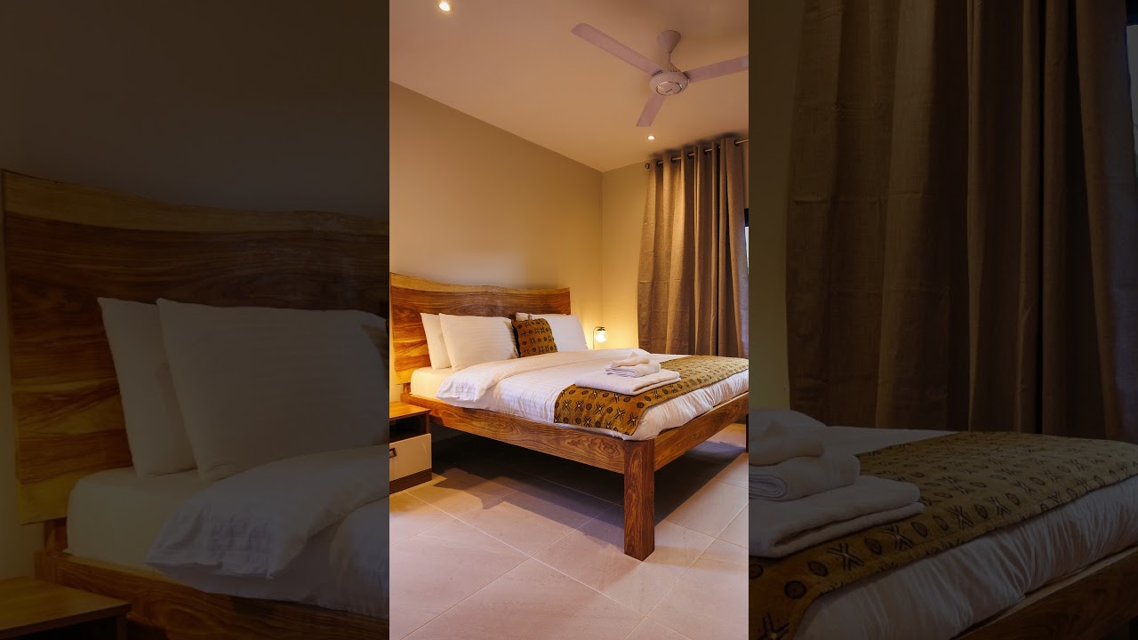 Wake up in comfort at Fajara Residence 🛏️ Modern living in The Gambia. #luxurystays