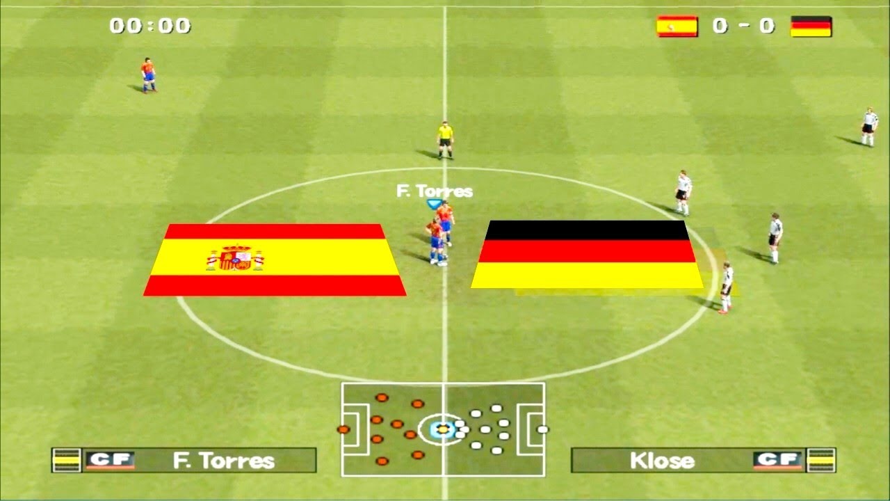 Winning Eleven 10 - Spain VS Germany I PS 2