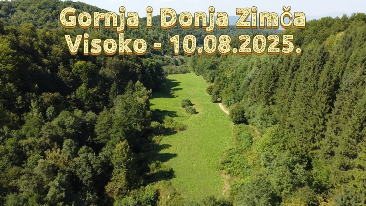 Gornja i Donja Zimča, Visoko. Snimak dronom 10.08.2025. © boojan
