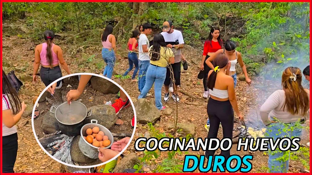 Cocinando en medio de las montaña😋.