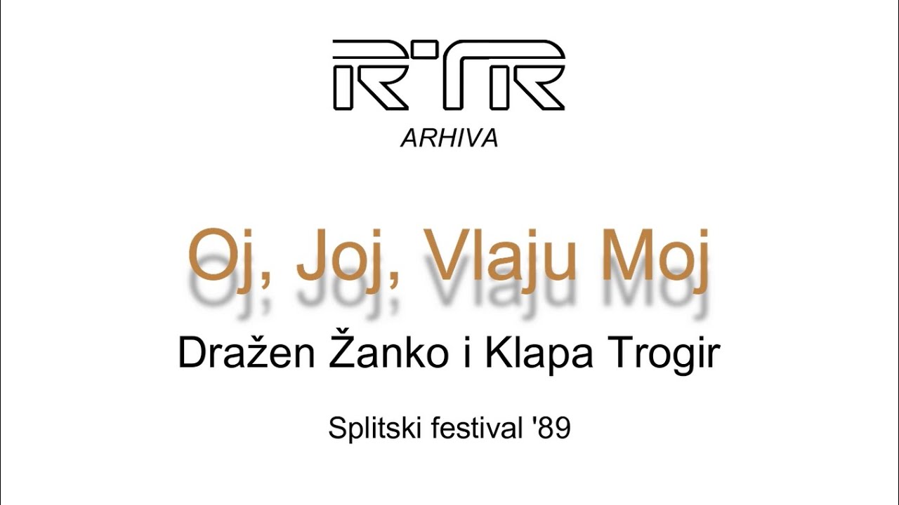 Oj, Joj, Vlaju Moj - Dražen Žanko i Klapa Trogir // Splitski festival '89 (LIVE)