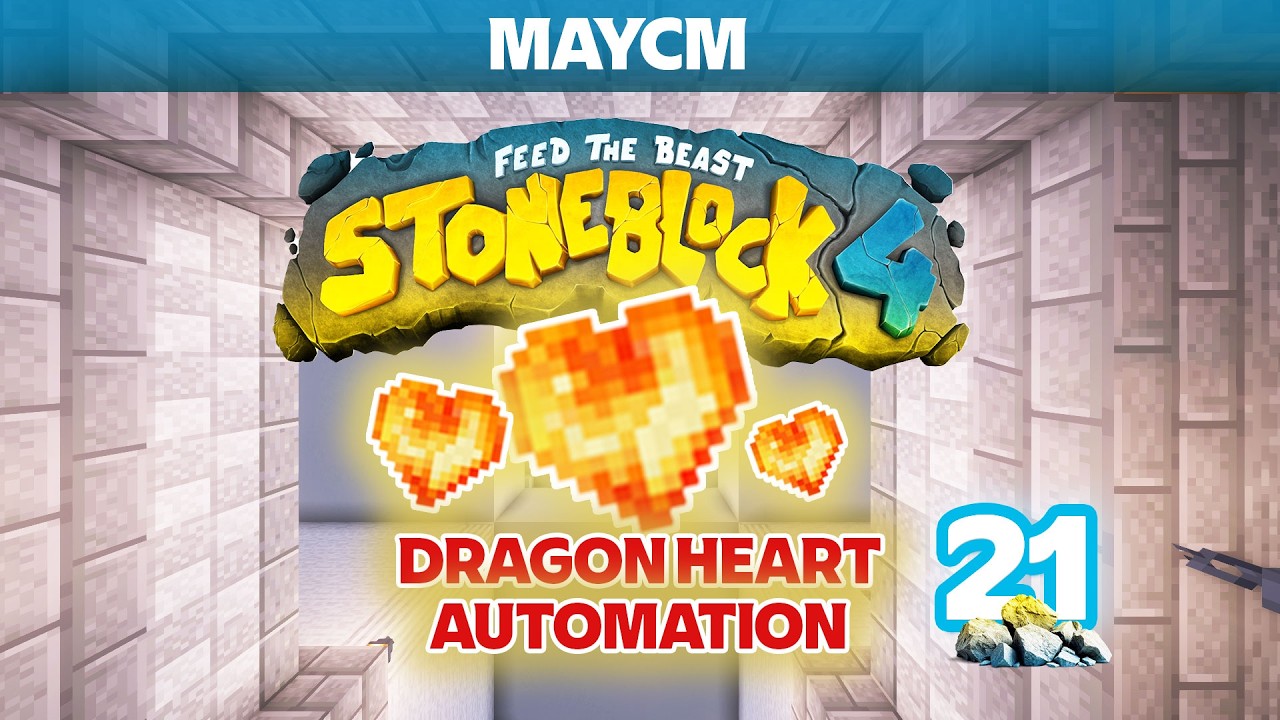 Minecraft Stoneblock 4 | Tập 21: Tự động Dragon Heart & Replication - Tier 8 Draconic evolution
