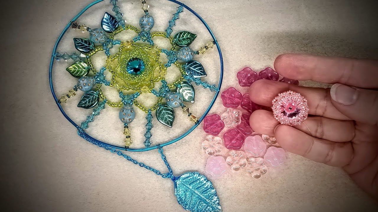 Lotus Flower Bezel Tutorial For Beaded Sun Catcher Using John Bead Curiosities Box