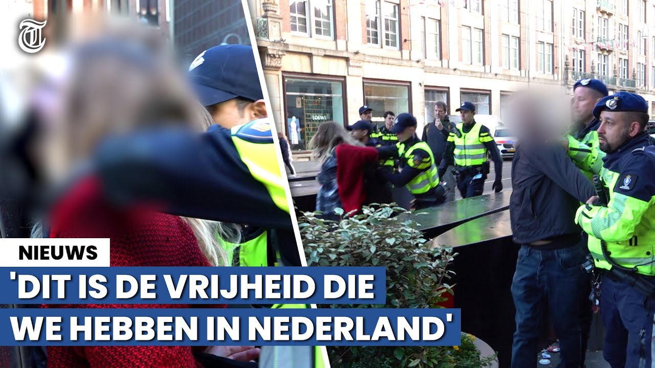 Arrestaties op de Dam na 2 minuten stilte
