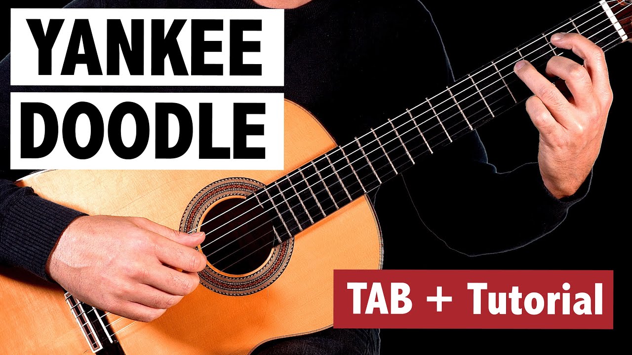 Yankee Doodle - Easy Guitar Tutorial + TAB